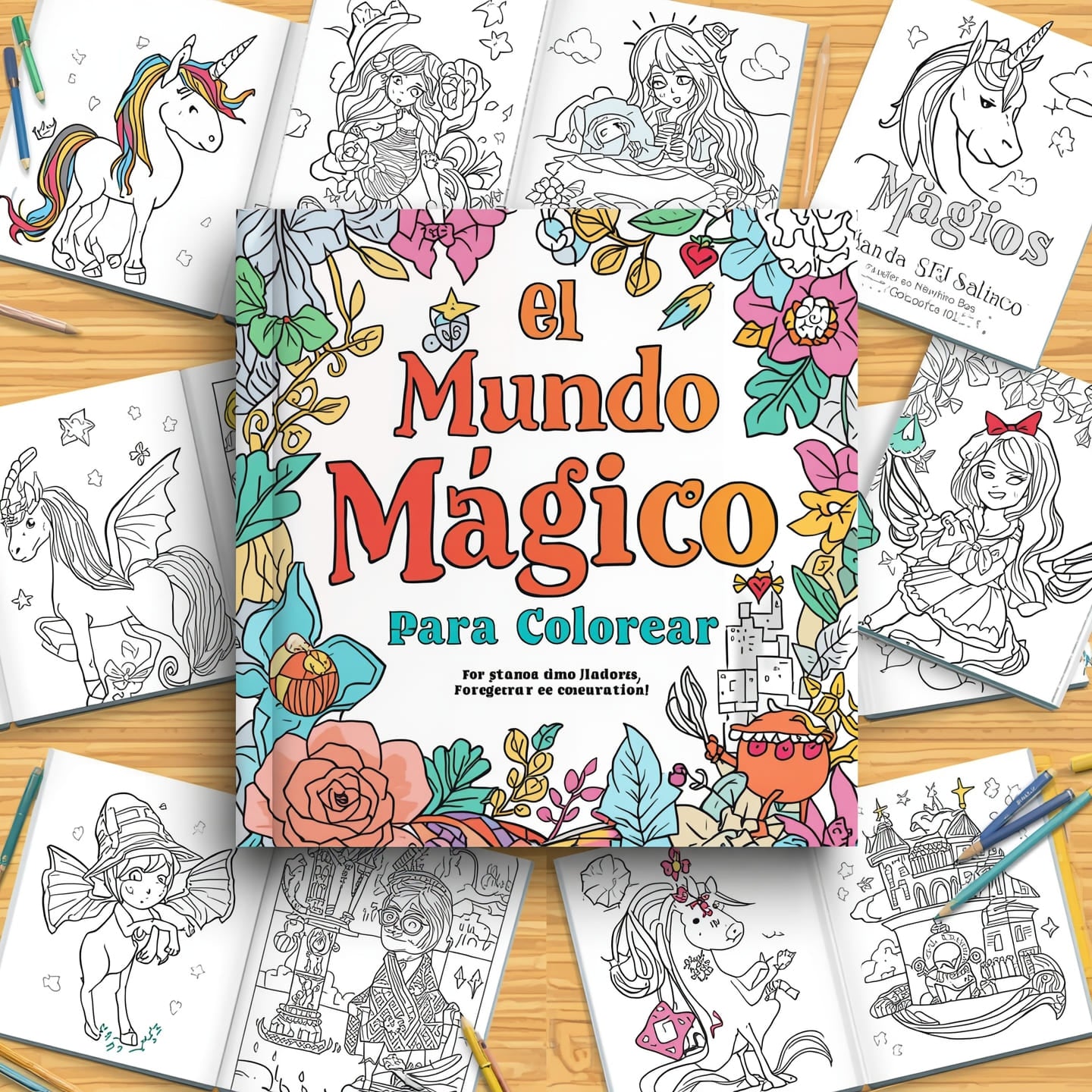 El Mundo Mágico para colorear